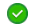 白いチェックマークがある緑の円(常に利用可能なファイル)