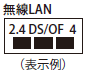 無線LAN（表示例）
