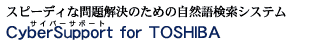 Xs[fBȖ̂߂̎RꌟVXe@CyberSupport for TOSHIBA