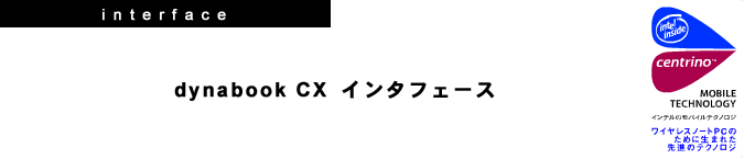 interface@dynabook CX C^tF[X