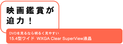 fӏ܂́IDVDȂ疾邭₷ 15.4^ChWXGA Clear SuperViewt