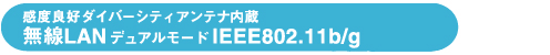xǍD_Co[VeBAei LAN fA[hIEEE802.11b/g