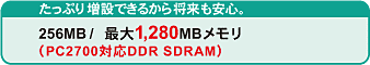 Ղ葝݂ł邩珫SB 256MB/ő1,280MB iPC2700Ή DDR SDRAMj