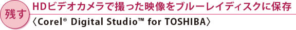 ycz HDrfIJŎBfu[CfBXNɕۑq Corel(R) Digital Studio(TM) for TOSHIBAr