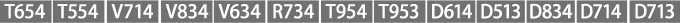 [T654][T554][V714][V834][V634][R734][T954][T953][D834][D714][D713]