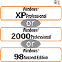 Windows XP Professional or Windows 2000 Professional or Windows 98 Second Edition