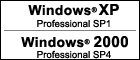 Windows(R)XP Professional SP1܂Windows(R)2000 Professional SP4