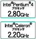 Intel(R) Pentium(R)4 vZbT2.80GHzAIntel(R) Celeron(R)vZbT2.20GHz