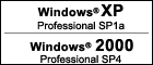 Windows(R)XP Professional SP1a܂Windows(R)2000 Professional SP4