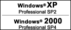 Windows(R) XP Professional SP2 ܂ Windows(R)2000 Professional SP4