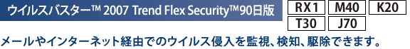 ECXoX^[(TM) 2007 Trend Flex Security(TM) 90[RX1][M40][K20][T30][J70]F[C^[lbgoRł̃ECXNĎAmA쏜ł܂B