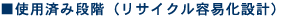 ■使用済み段階(リサイクル容易化設計)