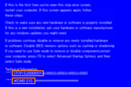 起動中 使用中にブルースクリーン画面になり Stop 0xd1 または Stop 0xoa エラーが表示される Intel社製無線lan搭載機種限定 その1 Dynabook Comサポート情報