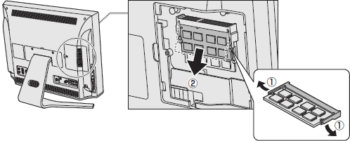 増設メモリの取り付け方/取りはずし方＜dynabook Qosmio D710シリーズ＞｜サポート｜dynabook(ダイナブック公式)