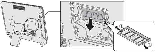 メモリを増設/交換する方法＜dynabook REGZA PC D712/V*Hシリーズ