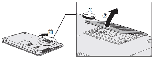 メモリを増設/交換する方法＜dynabook Qosmio T953/T8Jシリーズ