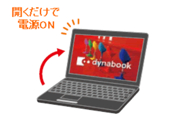 パネルオープンパワーオン パネルを開くだけで電源をonにする方法 Windows 10 サポート Dynabook ダイナブック公式