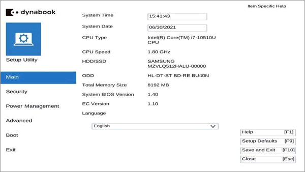 Dynabook g83dn  BIOS起動　ジャンク