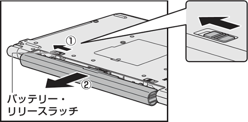 バッテリーパックを交換する方法＜dynabook T45/A、T55/A、T75/A、T85/Aシリーズ＞｜サポート｜dynabook(ダイナブック 公式)