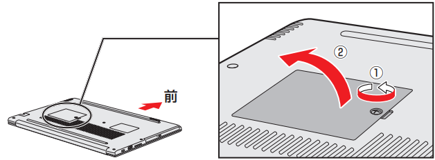 メモリを増設/交換する方法＜dynabook P55/KVシリーズ