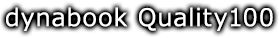 dynabook Quality 100