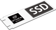 PCIe対応 512GB SSD + 32GB インテル(R) Optane(TM) メモリー