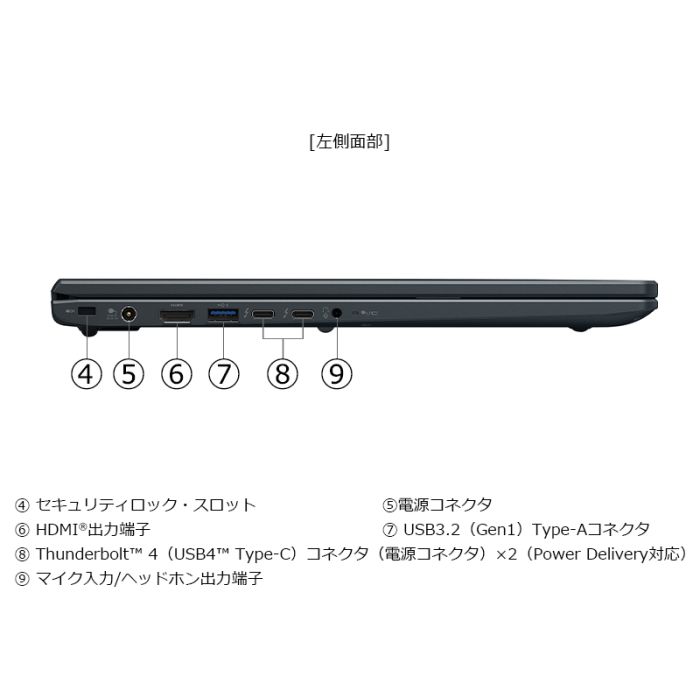BA/ZA Webモデル ブラック | W6BAZA7RAH | 【公式PC通販】Dynabook Direct