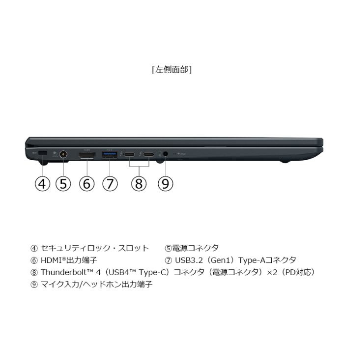BA/ZY Webモデル ブラック | W6BAZY5PAH | 【公式PC通販】Dynabook Direct
