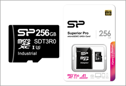  SDカード変換アダプター付きmicroSDカード（256GB）