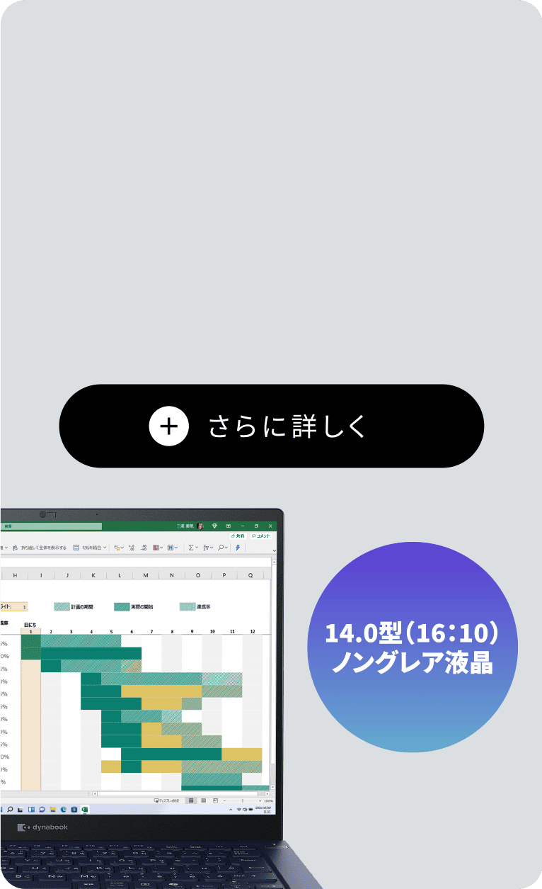 14.0型（16：10）ノングレア液晶