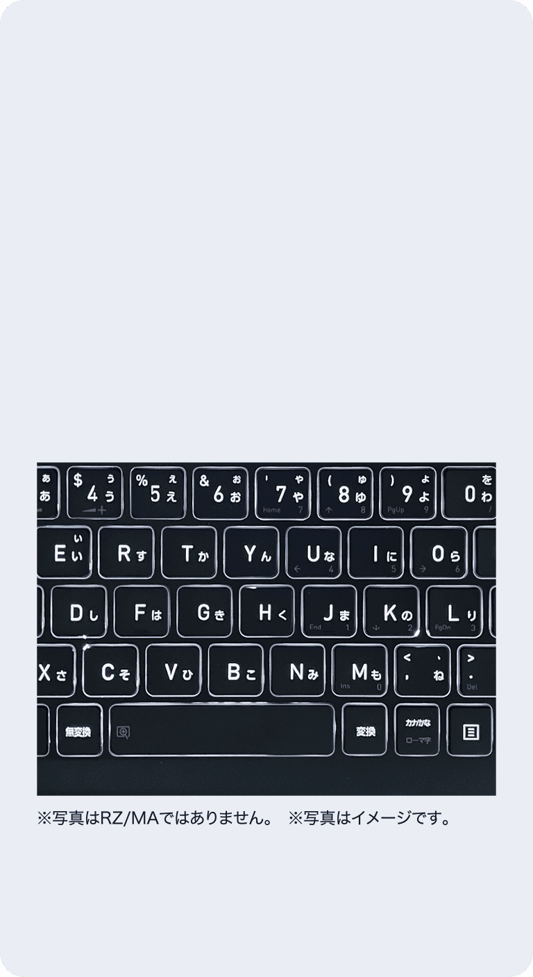 バックライトキーボードイメージ