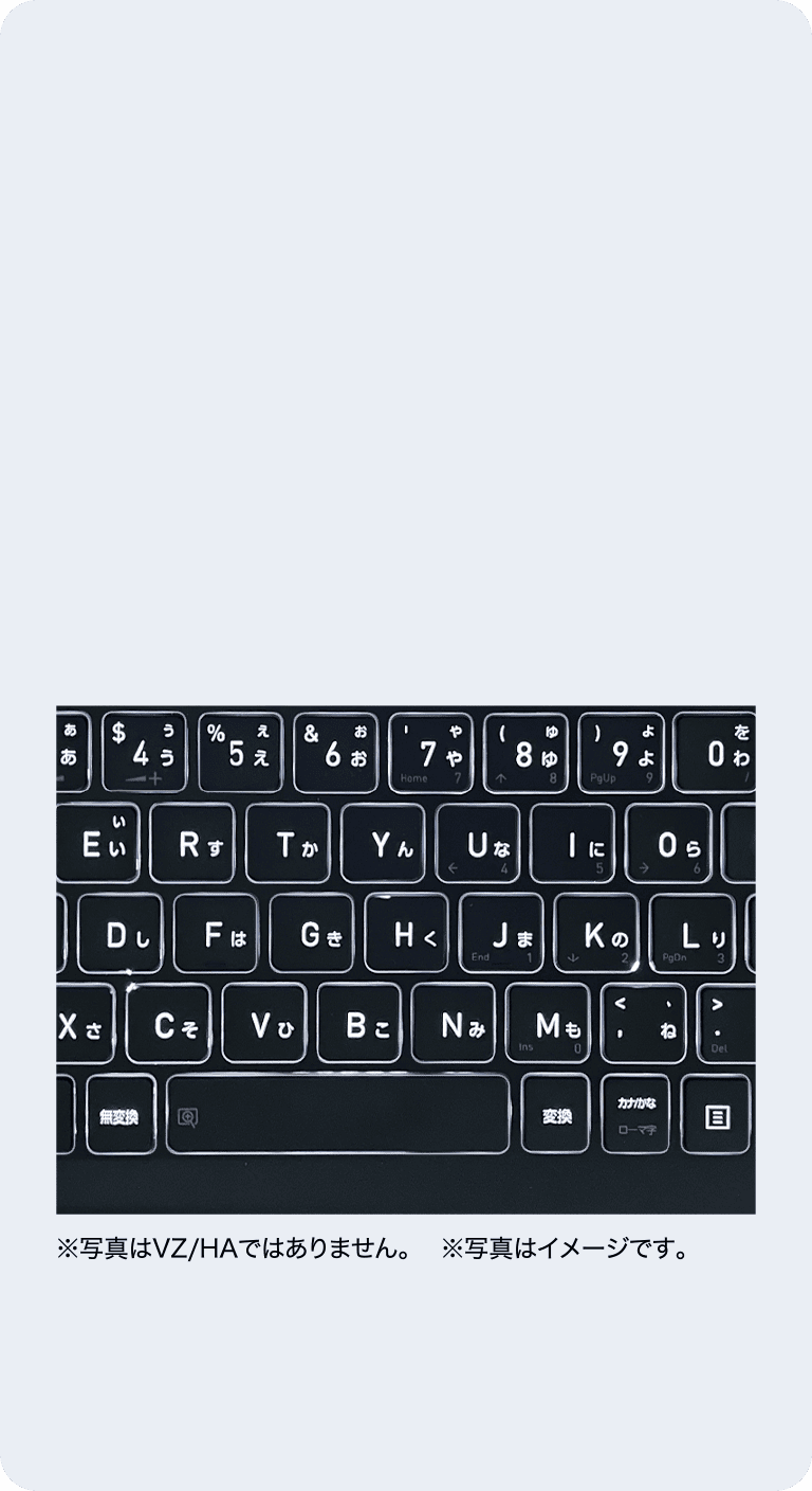 バックライトキーボードイメージ