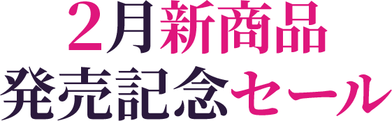 2月新商品発売記念セール
