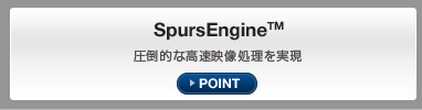 SpursEngine(TM) 圧倒的な高速映像処理を実現 POINT