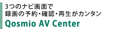 3つのナビ画面で録画の予約・確認・再生がカンタン　Qosmio AV Center