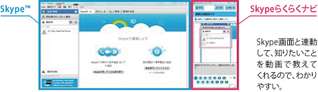 Skypeらくらくナビ イメージ
