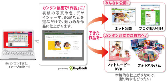 DigiBook(R) Browser（デジブック　ブラウザ） for TOSHIBA　イメージ