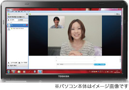 Webカメラ＋Skype(TM)イメージ