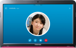 Webカメラ+Skype(TM)イメージ