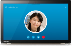 Webカメラ＋Skype(TM)イメージ