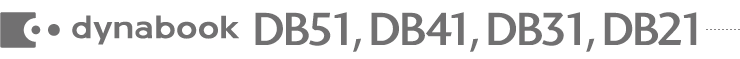 dynabook DB51, DB41, DB31, DB21