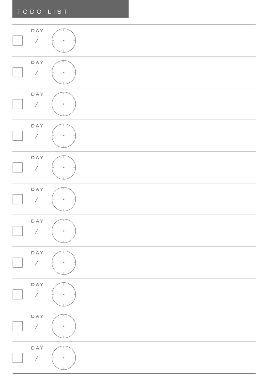 優雅シンプル Todo リスト ダウンロード