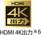 HDMI 4K出力＊6