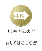 HDMI 4K出力＊1