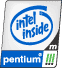 intel inside pentium�Vロゴ