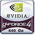 nVIDIA(R) GeForce4(TM) 440 Go ロゴ