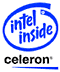 intel inside Celeron Prosessor LOGO