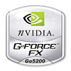 NVIDIA(R) GeForce(TM) FX Go5200ロゴ