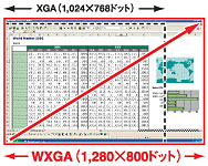 WXGA画面イメージ
