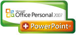 Office Personal 2007 + PowerPointロゴ